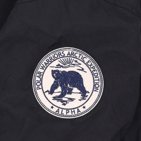 ALPHA INDUSTRIES Giaccone Lungo Uomo Polar Jacket Black da uomo
