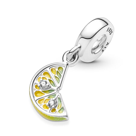 Pandora - Charm Pendente Spicchio di Limone in Argento