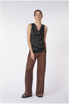 TOP CON SCOLLO DRAPPEGGIATO