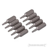 Punte in acciaio cromo vanadio con codolo esagonale 1/4 a taglio - PH - PZ - esagonale - T Silverline