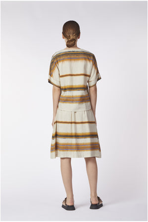 BLUSA STAMPATA CON MANICA KIMONO