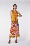 BLUSA SMANICATA CON RICAMO ALLO SCOLLO