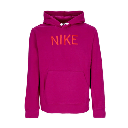 Nike Felpa Cappuccio Uomo Sportswear Hbr-c Bb Pullover Hoodie Dynamic Berry/white/white da uomo