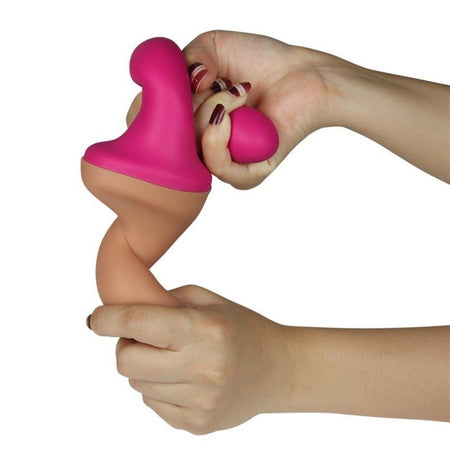 LOVETOY DOUBLE DILDO 31.5 CM LIQUID SILICONE FLESH E PINK