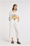 PANTALONE COULOTTE IN FELPA