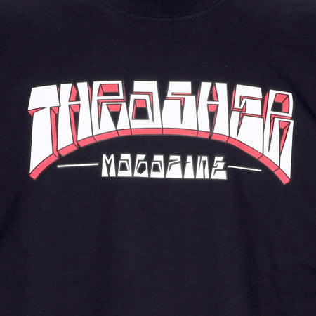 THRASHER Felpa Girocollo Uomo Firme Crewneck Black/white/red da uomo