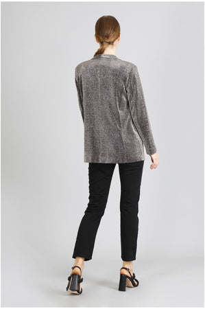GIACCA COLLO SCIALLATO TESSUTO LUREX