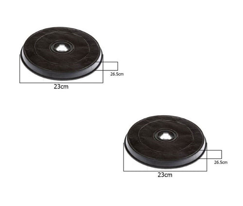 2 pz FILTRO CAPPA MERLONI ARISTON SMEG ELECTROLUX ZANUSSI H 26,5 mm Ø 23.2 F 38