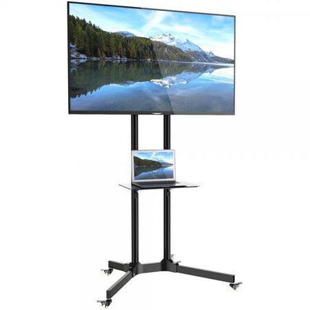 Carrello Supporto Pavimento Porta TV LCD/LED/Plasma 30''-65'' Mensola