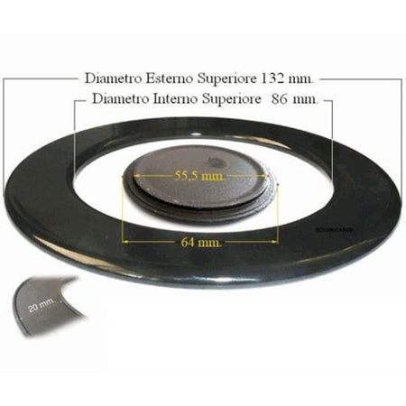 FRANKE SPARTIFIAMMA PER CUCINA A GAS SMALTATO NERO LUCIDO COD S 3219