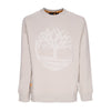 TIMBERLAND Felpa Girocollo Uomo Core Logo Crewneck Brushback Island Fossil da uomo