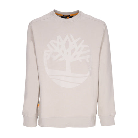 TIMBERLAND Felpa Girocollo Uomo Core Logo Crewneck Brushback Island Fossil da uomo