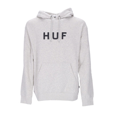 HUF Felpa Cappuccio Uomo Essentials Og Logo P/o Hoodie Athletic Heather da uomo