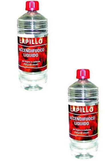 ACCENDIFUOCO LIQUIDO 1 LT ACCENDICARBONE ACCENDI FUOCO ** 2 PEZZI ** FER 40754