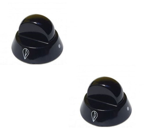 INDESIT ARISTON 1 MANOPOLA NERA INNESTO 7 MM FORNELLO 2 PEZZI ** M 0208