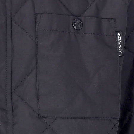 SANTA CRUZ Giacca Coach Jacket Uomo Flamed Not a Dot Jacket Black da uomo