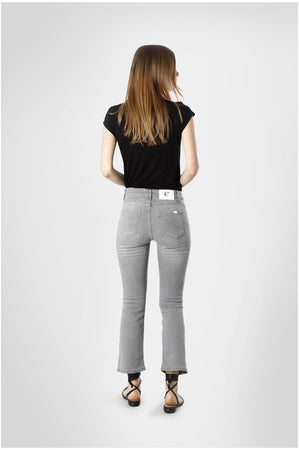 DENIM CROPPED FLARE