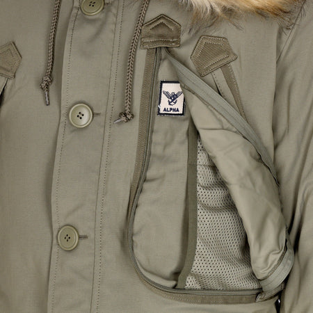 ALPHA INDUSTRIES Giaccone Lungo Uomo Polar Jacket Stratos da uomo