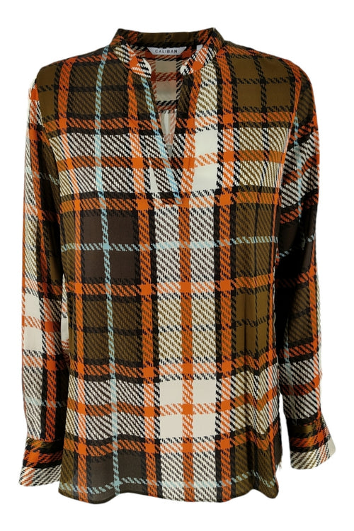 Caliban Camicie Arancio/militare/avorio da donna