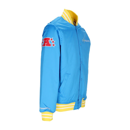 MITCHELL &amp; NESS Giubbotto Bomber Uomo Nfl Heavyweight Satin Jacket Loscha Original Team Colors da uomo