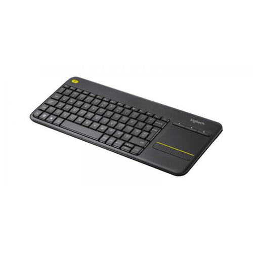 Logitech K400 Plus Tv tastiera Casa RF Wireless QWERTY Inglese UK Nero