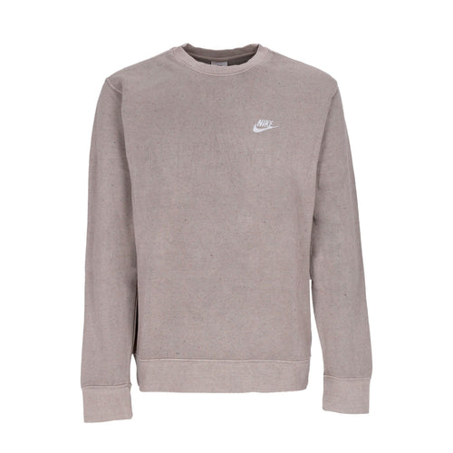 Nike Felpa Girocollo Uomo Club+ Bb Crew Revival Olive Grey da uomo