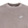 Nike Felpa Girocollo Uomo Club+ Bb Crew Revival Olive Grey da uomo