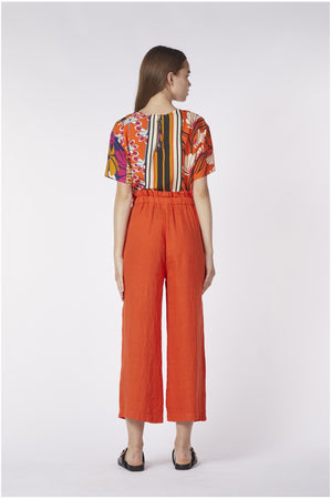 PANTALONE CULOTTE VITA ELASTICATA