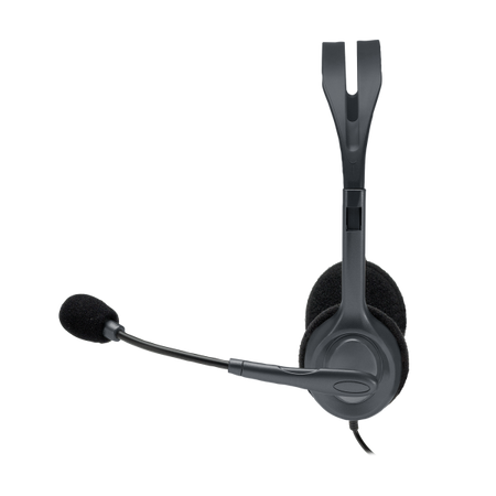 Cuffie con microfono Logitech H111 - Cavo 3.5mm - Grigio (981-000593)