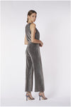 PANTALONE COULOTTE TESSUTO LUREX