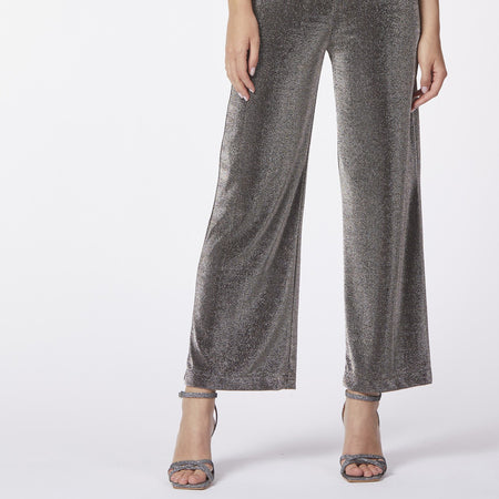PANTALONE COULOTTE TESSUTO LUREX