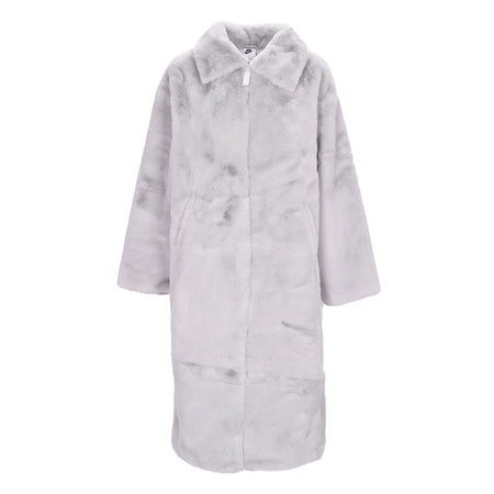 Nike Pelliccia Donna Faux Fur Long Jacket Lt Iron Ore/light Bone/sail da donna