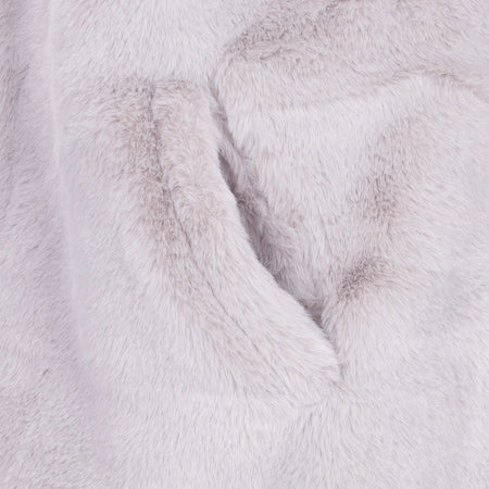 Nike Pelliccia Donna Faux Fur Long Jacket Lt Iron Ore/light Bone/sail da donna