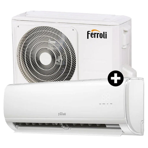 FERROLI GIADA S 12000 BTU (2CP001MF+2CP001IF) - CONDIZIONATORE 12000 BTU - INVERTER - GAS R32 - CONTROLLO WI-FI - CLASSE A+/A++