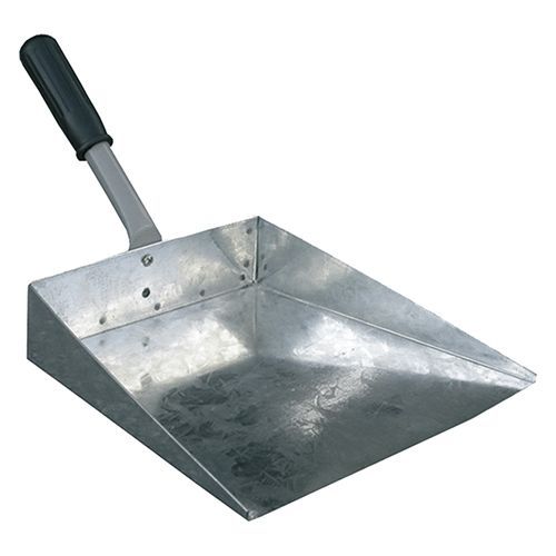 Paletta alza polvere in lamiera zincata per raccolta di polvere e immondizia 21 cm