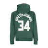 NIKE NBA Felpa Cappuccio Uomo Nba Essential Fleece Hoodie No 34 Giannis Antetokounmpo Milbuc Fir da uomo