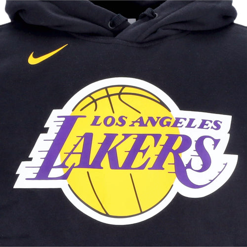 NIKE NBA Felpa Cappuccio Uomo Nba Essential Fleece Hoodie Loslak Black da uomo