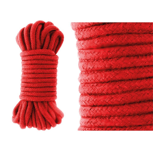 CORDA BONDAGE KINBAKU ROPE RED DARKNESS 10 M