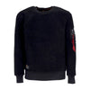 ALPHA INDUSTRIES Felpa Girocollo Uomo Teddy Sweater Black da uomo
