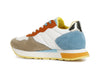 SNEAKERS IN PELLE SCAMOSCIATA E TESSUTO
