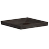 Sottovaso per vaso quadrato in resina per piante e fiori Made in Italy da esterno