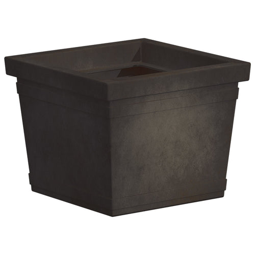 Vaso Quadro Liscio quadrato in resina per piante e fiori Made in Italy