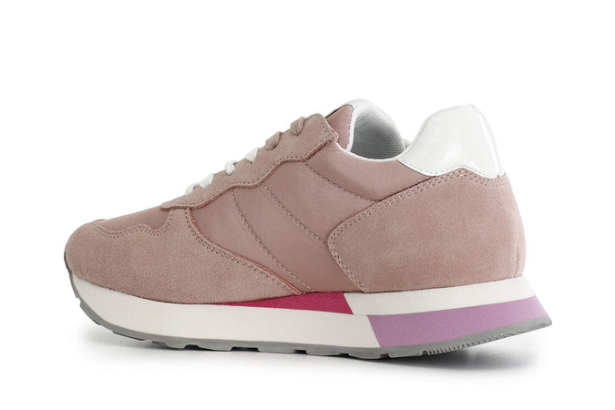 SNEAKERS IN PELLE SCAMOSCIATA E TESSUTO