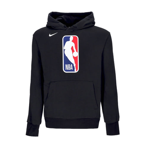 NIKE NBA Felpa Cappuccio Uomo Nba Fleece Po Essential Hoodie Team 31 Black da uomo