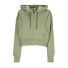 Nike Felpa Cappuccio Zip Donna Sportswear Air Fleece Full-zip Hoodie Alligator/medium Olive/medium Olive da donna