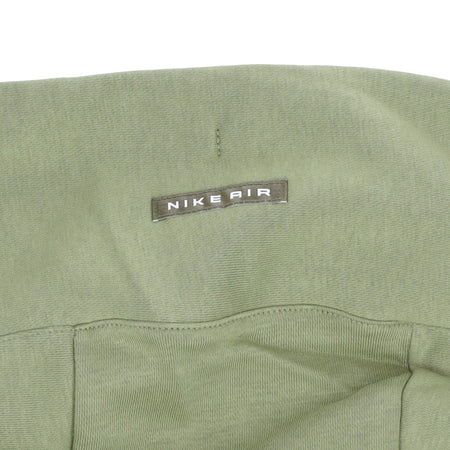 Nike Felpa Cappuccio Zip Donna Sportswear Air Fleece Full-zip Hoodie Alligator/medium Olive/medium Olive da donna