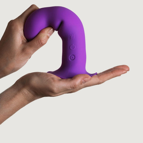 Dildo classico con ventosa vibrante Hitsens 3 Vibe Viola Adrien Lastic