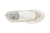 SNEAKERS IN PELLE E STRASS