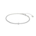 Marlù - CAVIGLIERA TENNIS CRISTALLI BIANCHI E CRISTALLO BAGUETTE BIANCO ACCIAIO