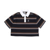 HUF Polo Manica Corta Donna Run Things Crop Polo Shirt X X-girl Black da donna